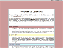 Tablet Screenshot of lyndenlea.info